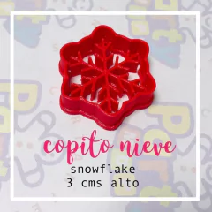 cortante galletita set x 06u copo nieve frozen 2/3/4/5/6/7 cms en internet