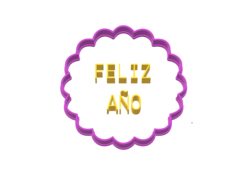 CORTANTE GALLETITA BLONDA STAMP 8X8 CMS NAVIDAD 2019 LETRAS C1890 - cortantesparty