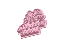CORTANTE REPOSTERIA FELIZ DIA MAMA MARQUITO 8 X8 CMS C2254 - comprar online