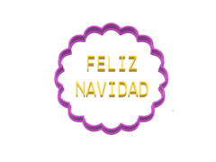 CORTANTE GALLETITA BLONDA STAMP 8X8 CMS NAVIDAD 2019 LETRAS C1890 - tienda online