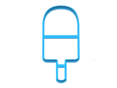 cortante galletita helado palito siluette 10 x 5 C709 playa en internet