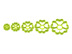 CORTANTE GALLETITA SET FLOR PETALO CORAZON X 05U C1759 - comprar online