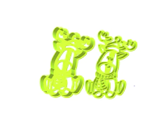 RENO WINTER 2 PARTES 10X8CMS ANCHO NAVIDAD 2019 COD 1926