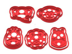 set cortantes galletitas animales de la selva 06 cms fondant baby C034 - comprar online