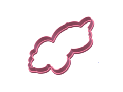 CORTANTE SILUETA UNICORNIO BEBE 10X9 ANCHO C2031 - comprar online