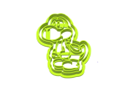 CORTANTE REPOSTERIA YOSHI DINO 9 X 7 CMS ANCHO C2233 MARIO - comprar online