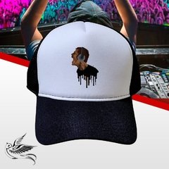BONÉ DJ PAINT PRETO TRUCKER - loja online