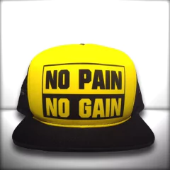 BONÉ NO PAIN NO GAIN AMARELO - loja online