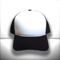 BONÉ BRANCO E PRETO TRUCKER - loja online