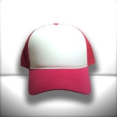 BONÉ BRANCO E PINK TRUCKER - loja online