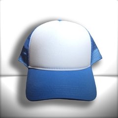 BONÉ AZUL E BRANCO TRUCKER - loja online