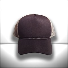 BONÉ MARROM E BRANCO TRUCKER - loja online