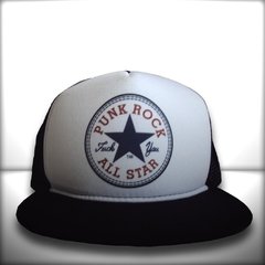 BONÉ PUNK ROCK ALL STAR ABA RETA - loja online