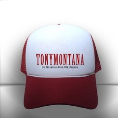 BONÉ TONY MONTANA RED - Pássaro Dourado