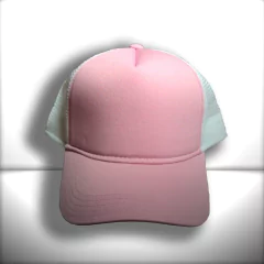 BONÉ BRANCO E ROSA TRUCKER - loja online