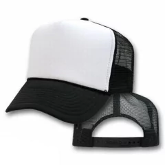 BONÉ PRETO E BRANCO TRUCKER - Pássaro Dourado