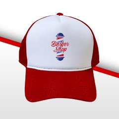 BONÉ BARBER SHOP RED AMERICAN SNAPBACK