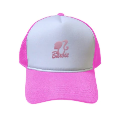 BONÉ PRINCESA BARBIE ROSA ABA CURVADA