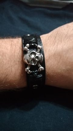 KIT 6 BRACELETES PULSEIRA COURO UNISSEX na internet