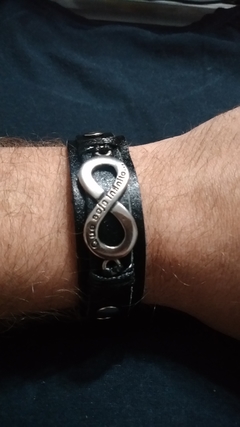 KIT 6 BRACELETES PULSEIRA COURO UNISSEX - loja online