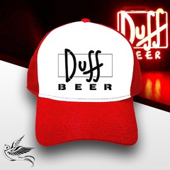BONÉ DUFF BEER RED THE SIMPSONS