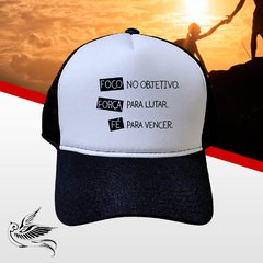 BONÉ FOCO FORÇA E FÉ SNAPBACK