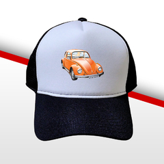 BONÉ FUSCA LARANJA VINTAGE RETRO COLECIONADOR