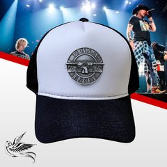 BONÉ GUNS N ROSES SILVER SNAPBACK TRUCKER