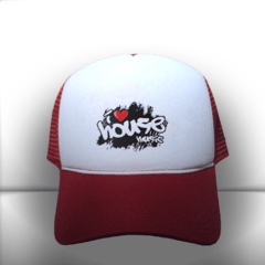 BONÉ I LOVE HOUSE MUSIC RED