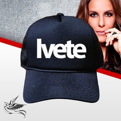 BONÉ IVETE SANGALO ALL BLACK SNAPBACK TRUCKER