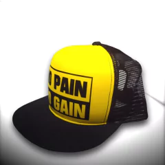 BONÉ NO PAIN NO GAIN AMARELO - comprar online