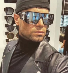 Óculos De Sol Masculino Black Oversized Lentes Polarizadas na internet