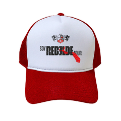 BONÉ REBELDES TOUR 2023 TRUCKER PREMIUM