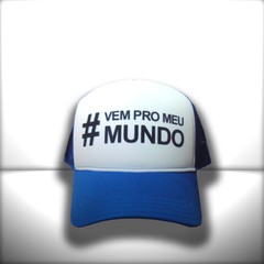 BONÉ VEM PRO MEU MUNDO BLUE