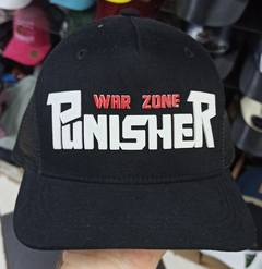 BONÉ PUNISHER WAR ZONE JUSTICEIRO TRUCKER