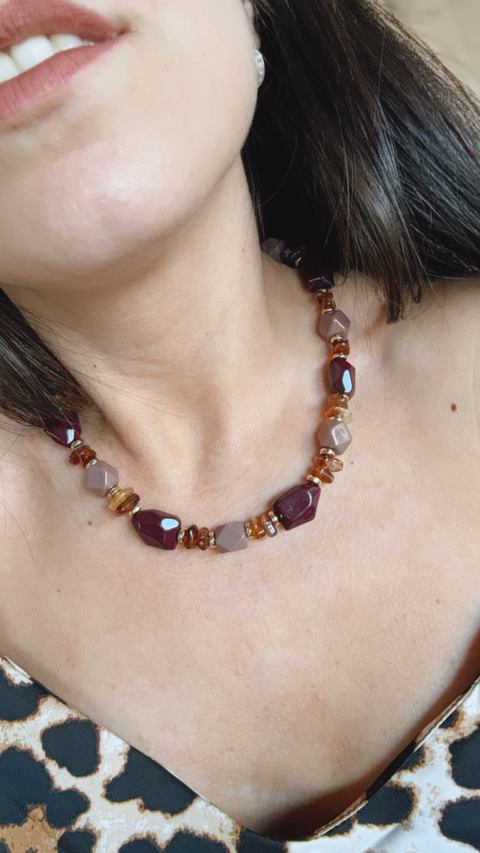 Collar Piedras visón - comprar online