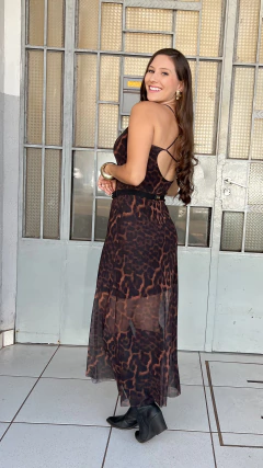 550 - VESTIDO TULE ONÇA na internet