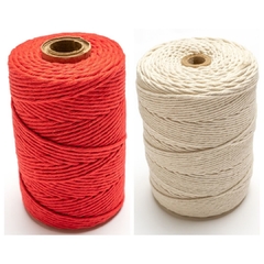 Kit Algodon 18 Hebras x 1kg + Algodon Color 4mm x 500 Gramos en internet