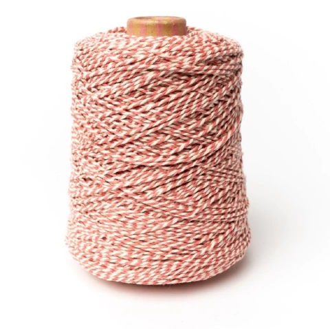Hilo de Algodon Bicolor 2,5mm X 500 gramos - Silkum