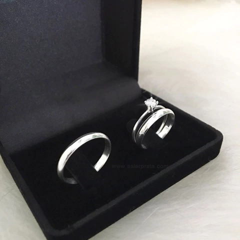 Par de alianças de 3mm