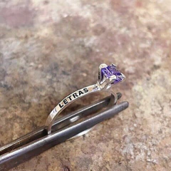 Anel Formatura zircônia