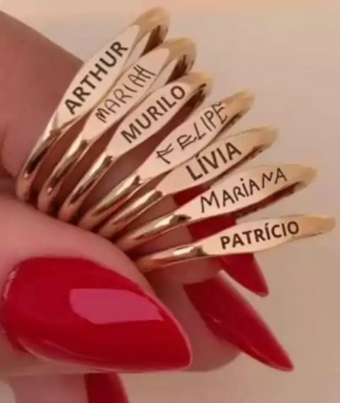 Anel personalizado assinatura