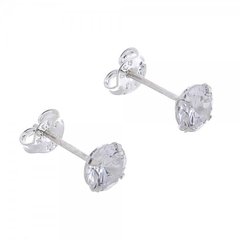 Brinco Redondo em Zirconia 6mm - comprar online
