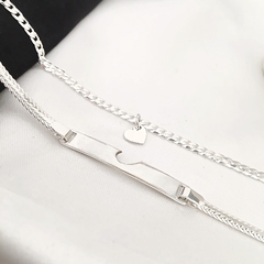 Kit 2 pulseiras para casal