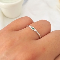 Par alianças chapinha com zircônia - comprar online