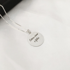 Colar com fotogração + Frase na internet