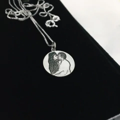 Colar com fotogração + Frase