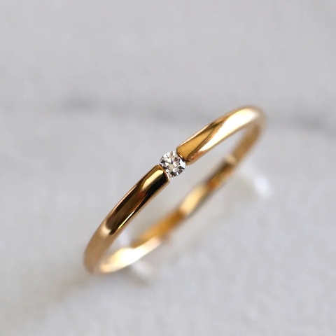 Anel Solitário Premium