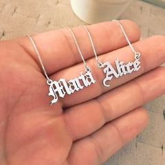 Colar Old Name - Salar Arte em Prata | Porque a Prata mais Valiosa é Você.