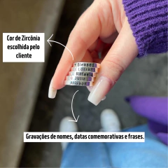 Anel Personalize com zircônia na internet